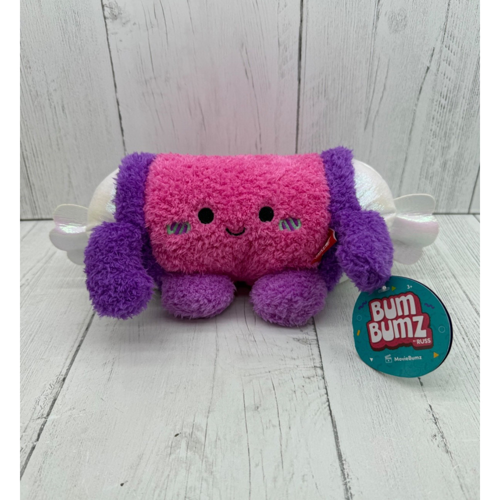 Bum Bumz Charlize Pink Candy Movie Plush Stuffed Animal Beanbag NEW Tag